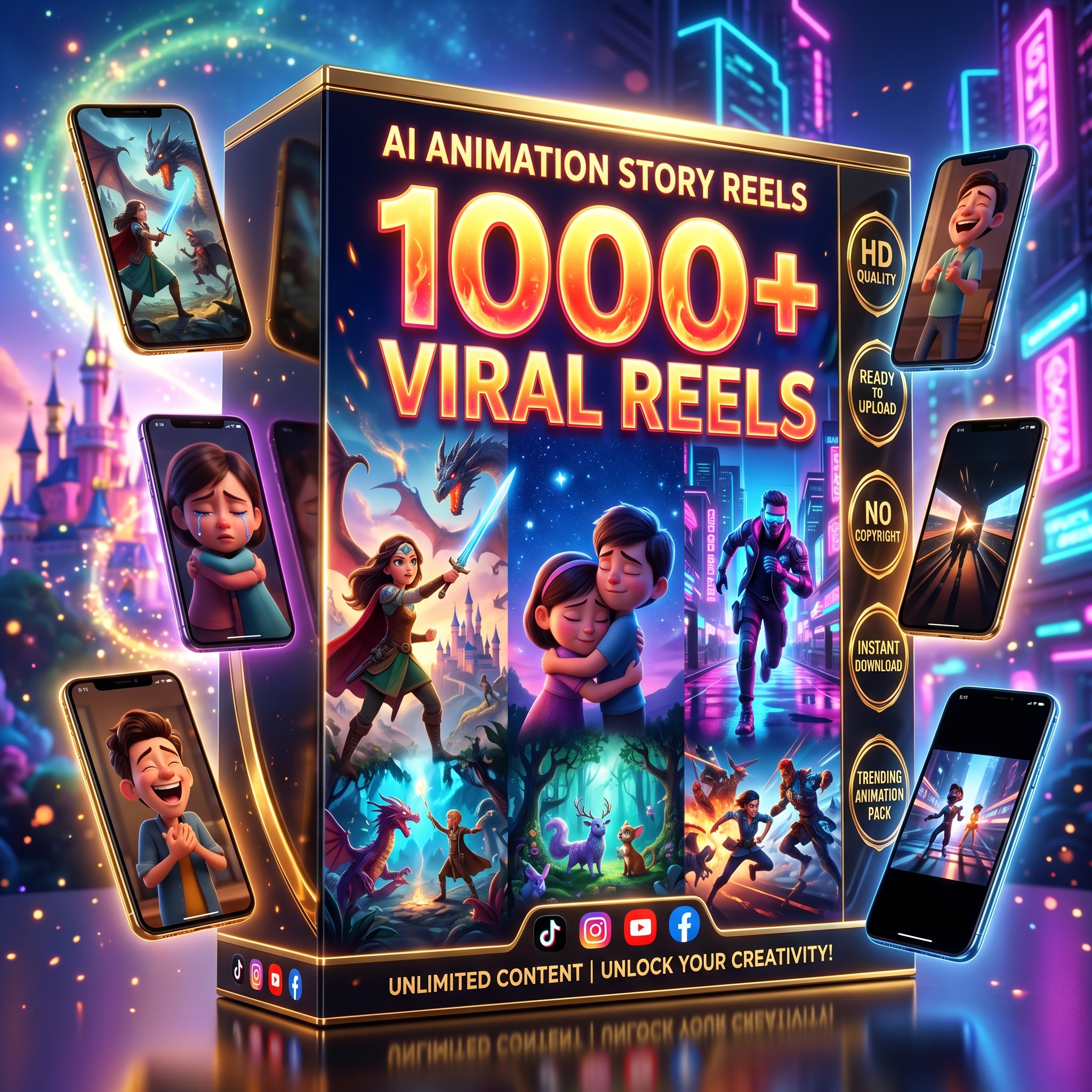 AI Animation Stroy Reels Bundle
